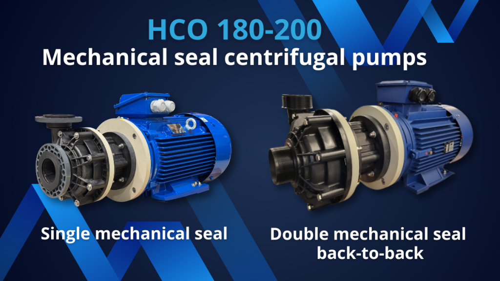 Mechanical seal centrifugal pumps